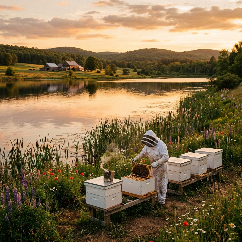 Spring Lake Hives beekeeping operation in Saskatchewan